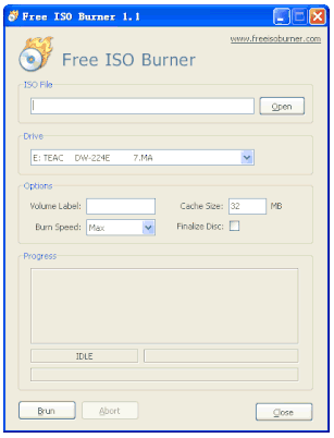 free iso burning